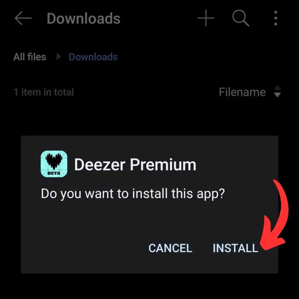 Install Deezer Premium APK 3